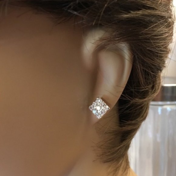 Rhinestone Earrings - Picture 3 of 3